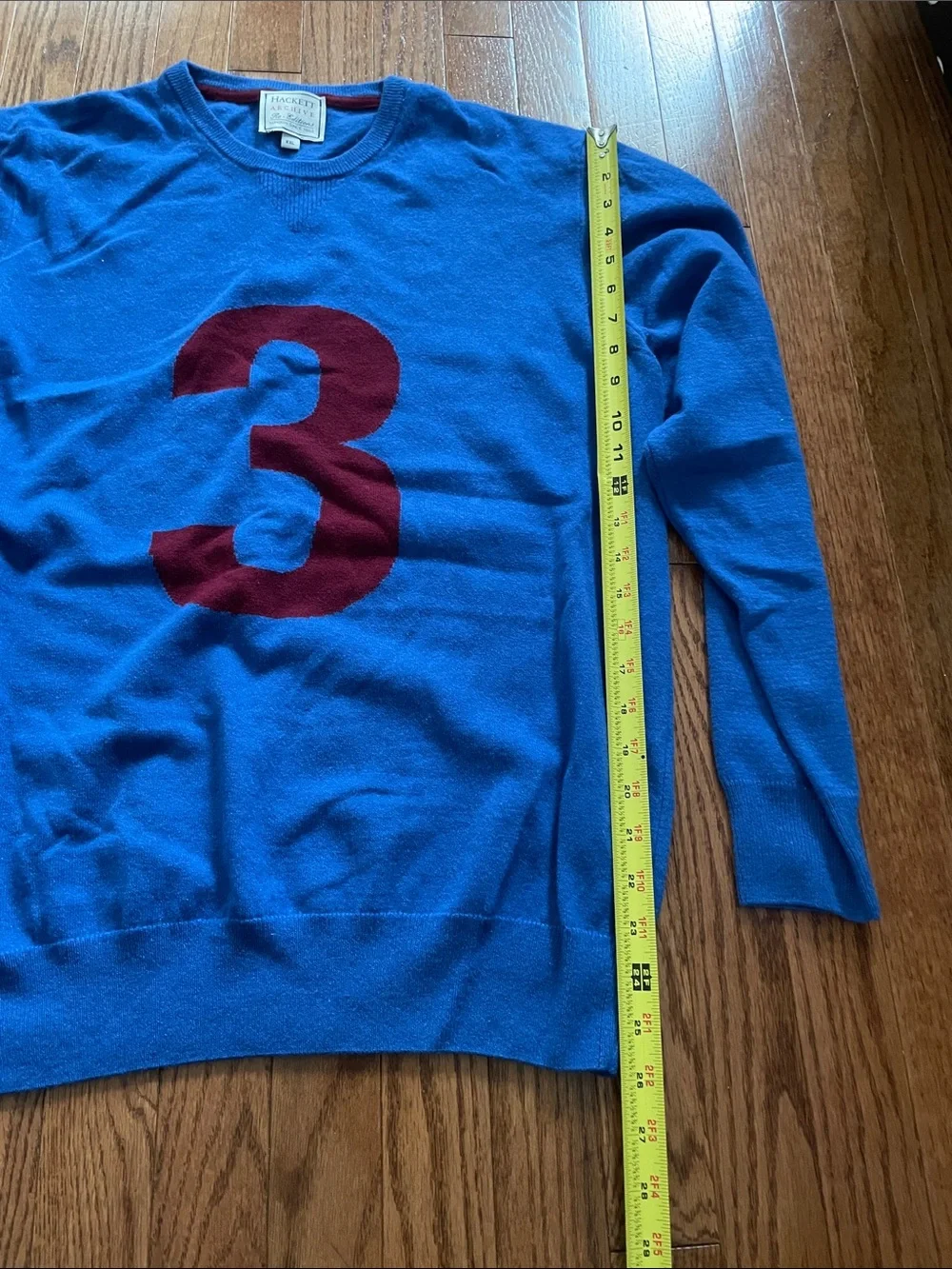 Hackett Archive Blue No. 3 Crewneck Sweater Men’s Sz XXL